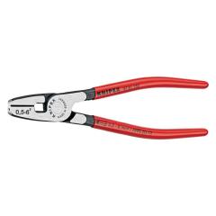 Aderendhülsenzange L.180mm 0,5-6,0 (AWG 20-10) mm² pol.Ku.-Überzug KNIPEX