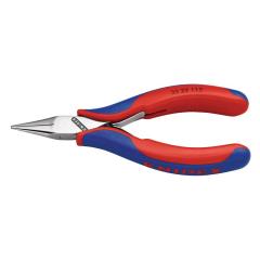 Elektronik-Greifzange Gesamt-L.115mm flachrunde Backen Form 2 Mehrkomp.-Hüllen