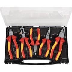 Zangensatz Inh.5tlg.VDE verchr.im Ku.-Koffer TECWERK