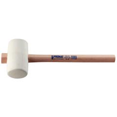 Gummihammer Kopf-D.90mm Kopf-L.139mm weiß Esche 70 Shore A flache Bahn TECWERK