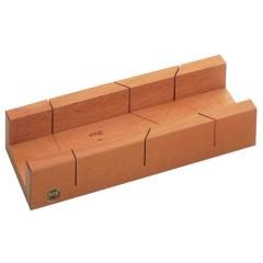 Gehrungsschneidlade L300xB62xH37mm Rotbuchenholz lack.