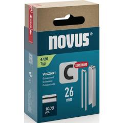 Schmalrückenklammer C Typ 4 B.6mm Schenkel-L.26mm Draht-B.1,1mm 1000 St.NOVUS