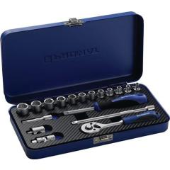 Steckschlüsselsatz 18-tlg.1/4 Zoll SW 4-14mm Z.20 6KT TECWERK