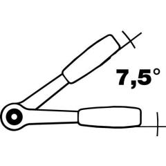 D.-Knarre 1993 Z-94 1/2 Zoll 48 Z.L.270mm m.umsteckbaren 4-KT.GEDORE