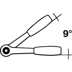 Hebelumsch.kn.2093 U-20 1/4 Zoll 40 Z.Umschalth.GEDORE
