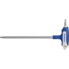 Schraubendreher m.Quergr.T 10x100mm Seitenabtrieb TX m.Bohrung TECWERK