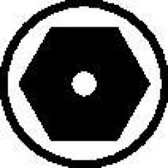 Steckschlüsseleinsatz 54 IC 1/2 Zoll Innen-6-kant,m.Zapfen SW 12mm