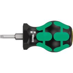 Schraubendreher 335 Stubby Schneiden-B.3,5mm Kl.-L.24,5mm 2K-Griff Rundkl.WERA