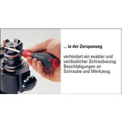 Drehmomentgriff 0,5-2,0 Nm automat.auslösend einstellb.Griff-L.131mm WIHA