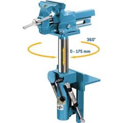 Abklapp- u.Höhenverstellgerät f.Backen-B.140mm abklappb.360Grad drehb.HEUER