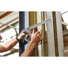 Ganzstahlschraubzwinge GZ-KG Spann-W.300mm A.120mm 2-K-Klappgriff BESSEY