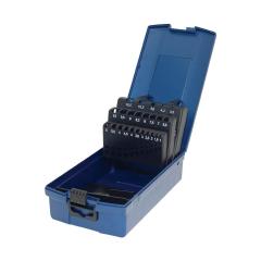 Leerkassette f.Spiralbohrer DIN 338 Abm.1-10,5 mm steig.um 0,5 mm 24-tlg.Ku.PROMAT