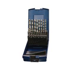 Spiralbohrersatz DIN 338 Typ VA - Ø 1-10,5x0,5 mm HSS-Co 24tlg.Ku.-Kass.PROMAT