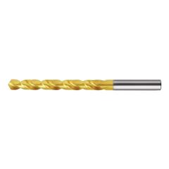 Spiralbohrer DIN 338 Typ UNI - Ø 1 mm HSS-Co5 TiN Zyl.schaft kurz TECWERK | 10 Stück