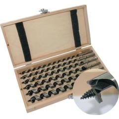 Schlangenbohrersatz 8-tlg.L.230 mm 6-20 mm in Holzkassette TECWERK