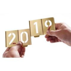 Signierschablonensatz 327 Zahlen 0-9 Schrift-H.150mm Spezialblech KUKKO