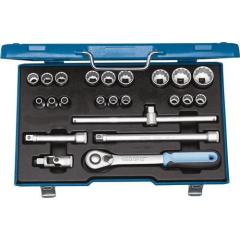 Steckschlüsselsatz D19 EMU-20 23-tlg.1/2 Zoll SW 8-32mm Z.60 12KT GEDORE