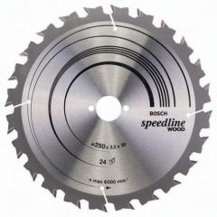 Kreissägeblatt AD 250mm Z.24 WZ Bohr.30mm Schnitt-B.3,2mm HM BOSCH