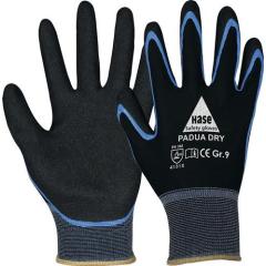 Handschuhe Padua Dry Gr.10 schwarz/blau EN 388 PSA II HASE | 10 Stück