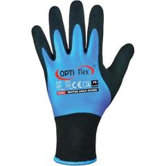 Handschuhe Winter Aqua Guard Gr.9 schwarz/blau EN 388,EN 511 PSA II OPTIFLEX | 12 Stück