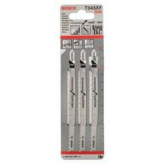 Stichsägeblatt T 345 XF Gesamt-L.132mm Zahnt.2,4-5mm BIM 3 St./Karte BOSCH