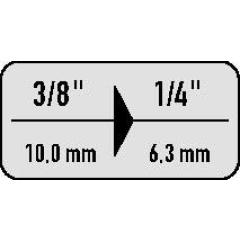 Reduzierstück 8858-2 Antriebs-4-KT.3/8 Zoll Abtriebs-4-KT.1/4 Zoll L.28mm HAZET