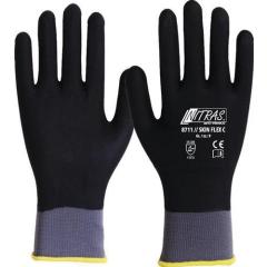 Handschuhe SKIN FLEX 3D Gr.8 grau/schwarz EN 388,EN 407 PSA II 12 NITRAS | 12 Stück