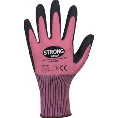 Handschuhe LADY FLEXTER Gr.7 pink/schwarz EN 420/EN 388 PSA II STRONGHAND | 12 Stück