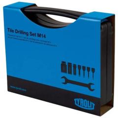 Fliesenbohrset DDT 8-tlg. - Ø 6,8,10,12,20,25,35 mm Schaft M14 TYROLIT