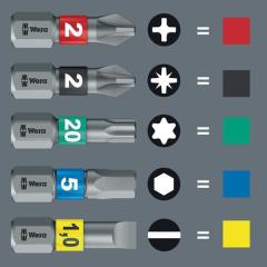 Magazinbithalter KK Stubby Magazin RA 1 6-tlg.Schlitz/PH/TORX® WERA