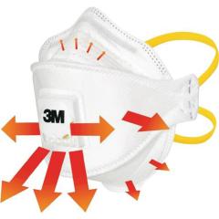 Atemschutzmaske Aura™ 9312+ FFP1/V NR D m.Ausatemventil,faltbar 3M | 10 Stück