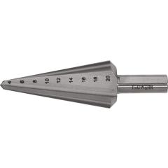 Blechschälbohrer Bohrber.4-20mm HSS-Co Gesamt-L.71mm Z.2 TECWERK