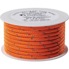 Reflektorschnur Safety Reflector L.100m D.8mm PES orange OVERMANN | 4 Stück