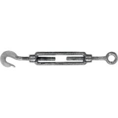 Spannschloss DIN 1480 M10 L.213-298mm m.Hak.u.Öse ZN | 10 Stück