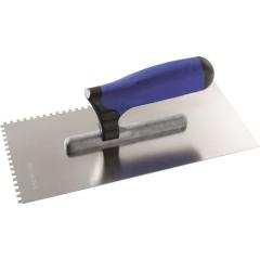 Glättekelle L.280mm B.130mm Zahn 8x8 VA S.0,7mm TECWERK | 10 Stück