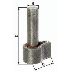 Kloben z.Anschweißen 16x30mm STA roh GAH | 10 Stück