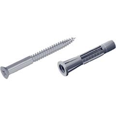Schraubenset 11602 4,5x60mm STA verz.m.Dübeln u.Schrauben ALFER ELEMENT SYSTEM | 2 Stück
