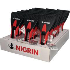 Eisschaber 2K Eisschabkante 95mm L.21cm schwarz-rot m.Softgriff NIGRIN | 21 Stück