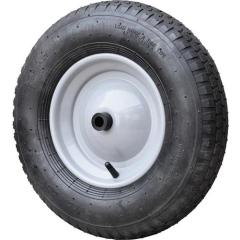 Luftrad D.400mm Radbreite 100mm m.Achse u.Kunststoffgleitlager CAPITO