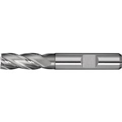 Schaftfräser DIN 844 Typ N, Ø 4 mm HSS-Co8 Weldon Z.4 kurz TECWERK