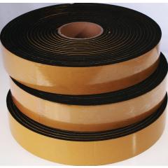 Zellkautschukstreifen B.30mm L.10m D.2mm 35 +/- 5Grad Shore EPDM schwarz | 10 Stück