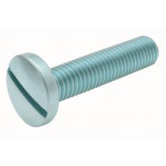 Flachkopfschrauben DIN 85 (ISO 1580) | Stahl 4.8 galvanisch verzinkt | M 3 x 10 mm | 200 Stück