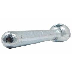DIN 99, Kegelgriffe, Griffaufnahme durch Gewinde, geneigte Griffachse, Stahl galvanisch verzinkt, Form N, 125 M 16 | 5 Stück