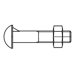 DIN 607 mit Mutter | M 12 x 35 mm | 100 Stück