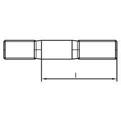 DIN 835 | Stahl 8.8 | M 10 x 60 mm | 50 Stück