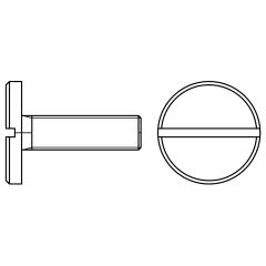 Flachkopfschrauben DIN 921 4.8/5.8 | M 4 x 8 mm | 100 Stück
