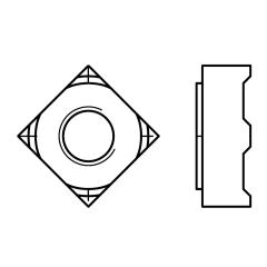 Vierkant-Anschweißmutter DIN 928 | M 5 mm | Stahl | 1000 Stück