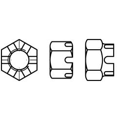 DIN 935 | Stahl | M 39