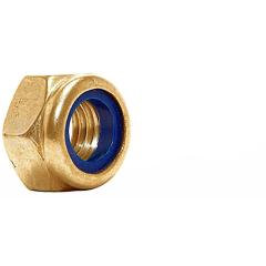 Sechskantmuttern DIN 985 (ISO 10511) | Messing | M 12 | 50 Stück