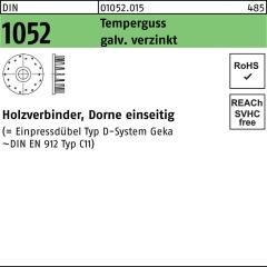 DIN 1052 | Temperguss galv. verzinkt, 95 x 25 x M24 | 50 Stück